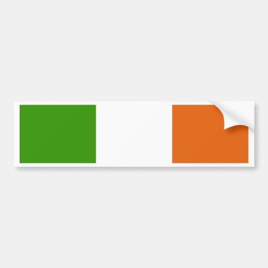 Vlag van hoge kwaliteit in Ierland Bumpersticker (Voorkant)