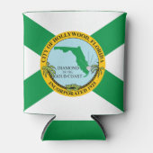 Vlag van Hollywood, Florida Blikjeskoeler (Voorkant)