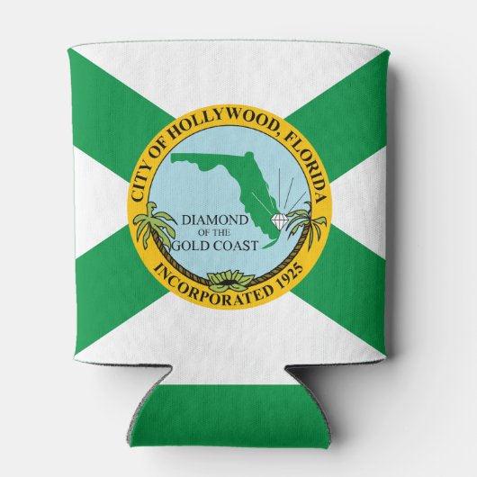 Vlag van Hollywood, Florida Blikjeskoeler (Achterkant)