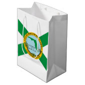 Vlag van Hollywood, Florida Medium Cadeauzakje (Voorkant Gekanteld)