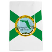Vlag van Hollywood, Florida Medium Cadeauzakje (Achterkant)