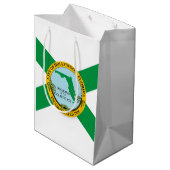 Vlag van Hollywood, Florida Medium Cadeauzakje (Achterkant Gekanteld)