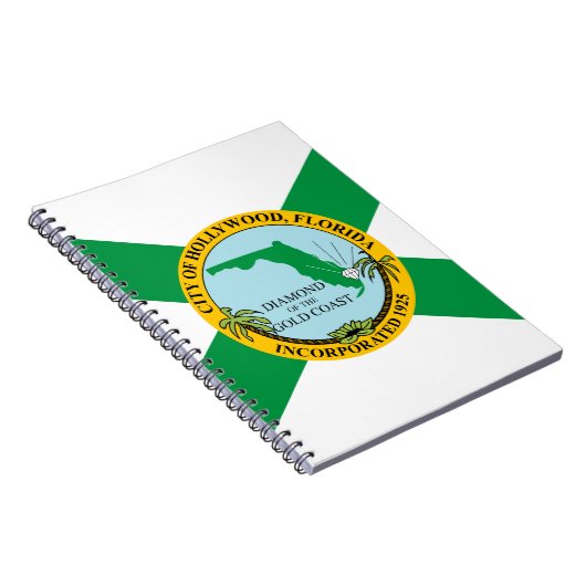 Vlag van Hollywood, Florida Notitieboek (Rechterzijde)