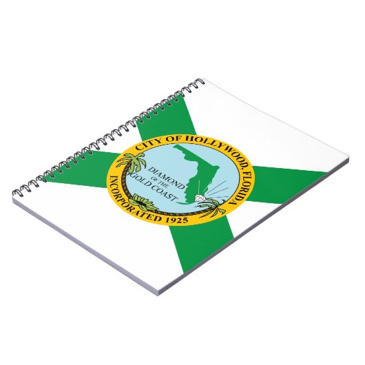 Vlag van Hollywood, Florida Notitieboek (Linkerzijde)