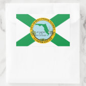 Vlag van Hollywood, Florida Rechthoekige Sticker (Tas)