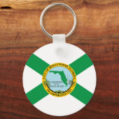 Vlag van Hollywood, Florida Sleutelhanger (Voorkant)