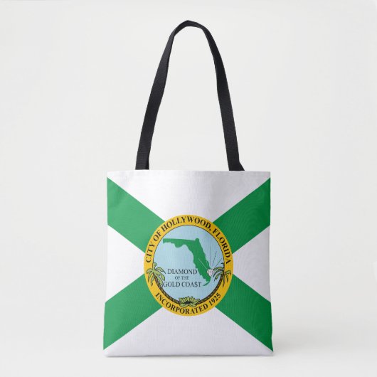 Vlag van Hollywood, Florida Tote Bag (Voorkant)