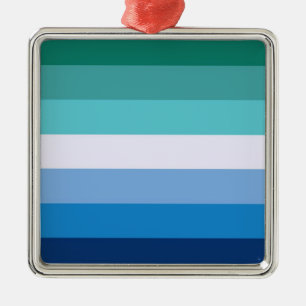 Vlag van homoseksuele Mannen (LGBT-symbool) (Gay P Metalen Ornament