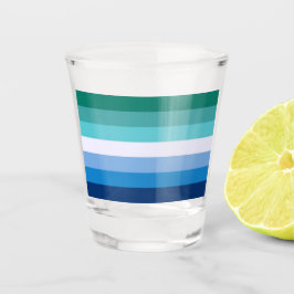Vlag van homoseksuele mannen (LGBT symbool) (Gay P Shot Glas