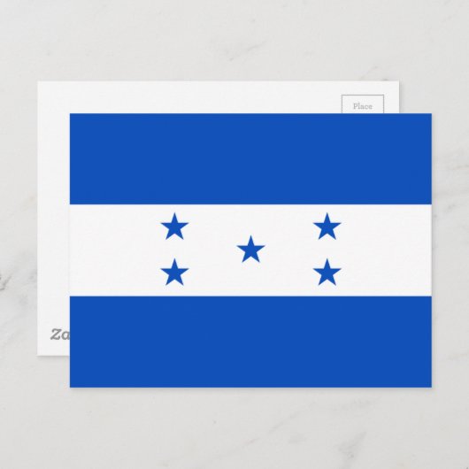 Vlag van Honduras Briefkaart (Voorkant / Achterkant)