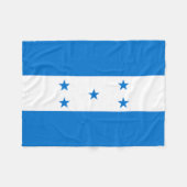 Vlag van Honduras Fleece Deken (Voorkant (Horizontaal))