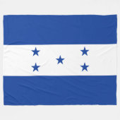 Vlag van Honduras Fleece Deken (Voorkant (Horizontaal))