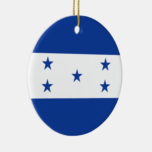 Vlag van Honduras Keramisch Ornament (Rechts)