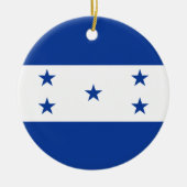 Vlag van Honduras Keramisch Ornament (Voorkant)