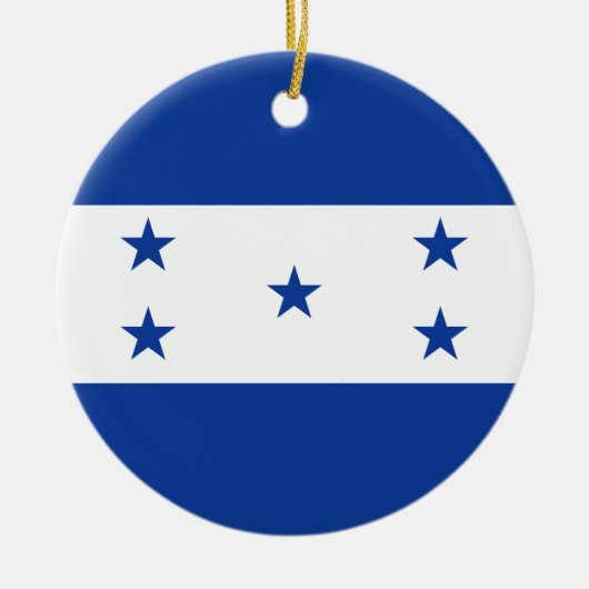 Vlag van Honduras Keramisch Ornament (Voorkant)