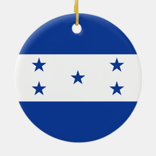 Vlag van Honduras Keramisch Ornament (Achterkant)