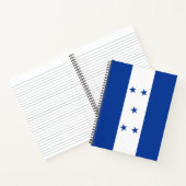 Vlag van Honduras Notitieboek (Binnen)