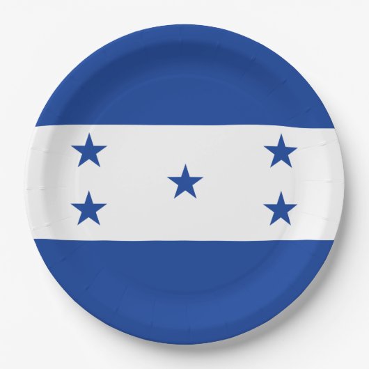 Vlag van Honduras Papieren Bordje (Voorkant)