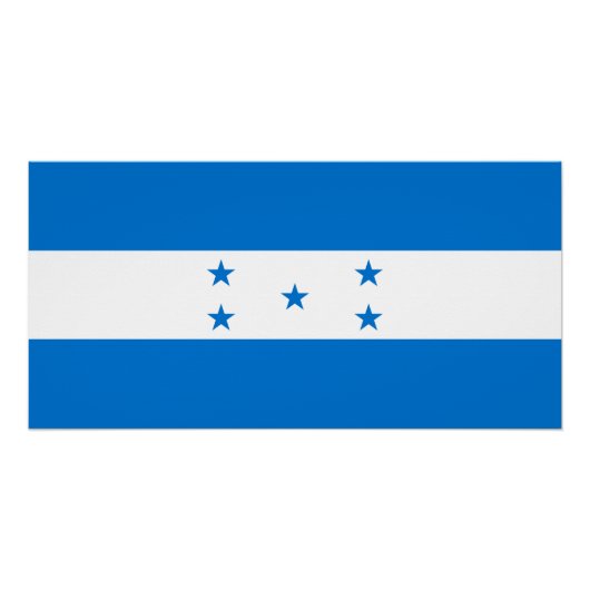 Vlag van Honduras Perfect Poster (Voorkant)