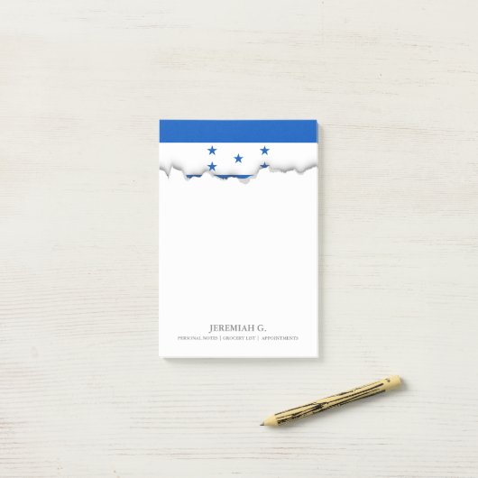 Vlag van Honduras Post-it® Notes (Op bureau)