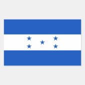 Vlag van Honduras Rechthoekige Sticker (Voorkant)