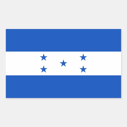 Vlag van Honduras Rechthoekige Sticker (Voorkant)