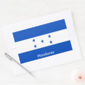 Vlag van Honduras Rechthoekige Sticker (Envelop)