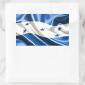 VLAG VAN HONDURAS RECHTHOEKIGE STICKER (Tas)