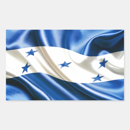 VLAG VAN HONDURAS RECHTHOEKIGE STICKER (Voorkant)