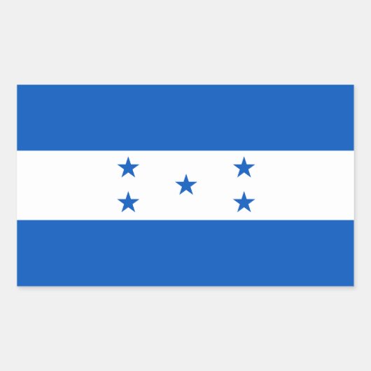 Vlag van Honduras Rechthoekige Sticker (Voorkant)