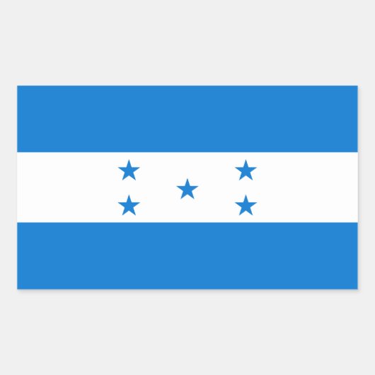 Vlag van Honduras Rechthoekige Sticker (Voorkant)