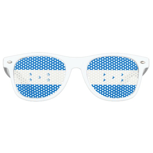 Vlag van Honduras Retro Zonnebril (Voorkant)