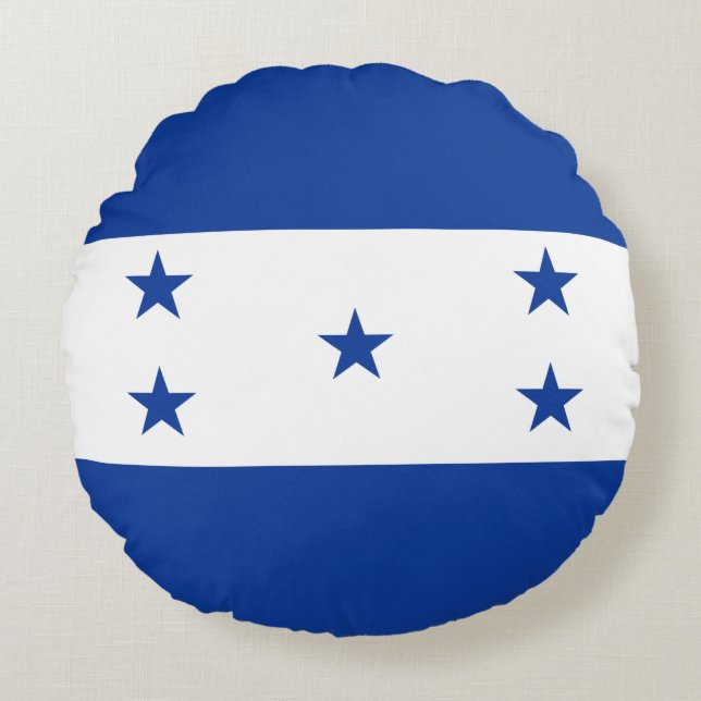 Vlag van Honduras Rond Kussen (Voorkant)