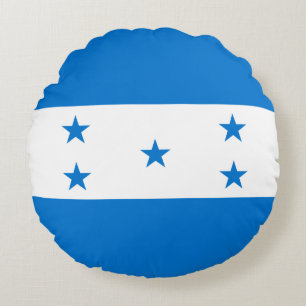 Vlag van Honduras Rond Kussen