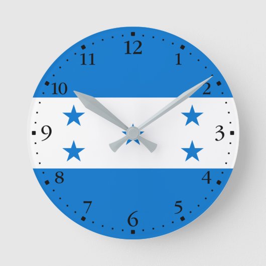 Vlag van Honduras Ronde Klok (Voorkant)