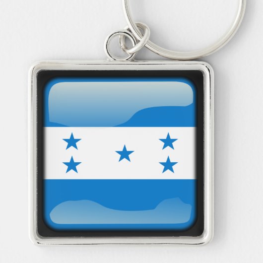 Vlag van Honduras Sleutelhanger (Voorkant)