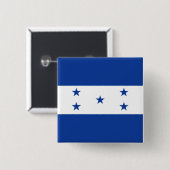 Vlag van Honduras Vierkante Button 5,1 Cm (Voorkant /achterkant)
