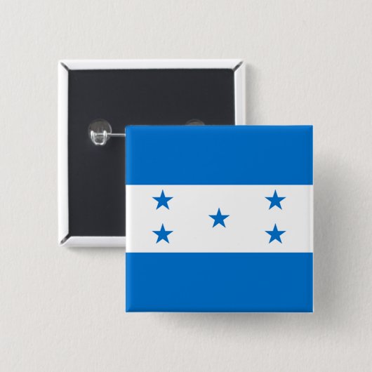 Vlag van Honduras Vierkante Button 5,1 Cm (Voorkant /achterkant)