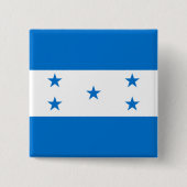 Vlag van Honduras Vierkante Button 5,1 Cm (Voorkant)