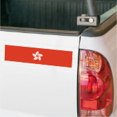 Vlag van Hong Kong Bumpersticker (Op Truck)