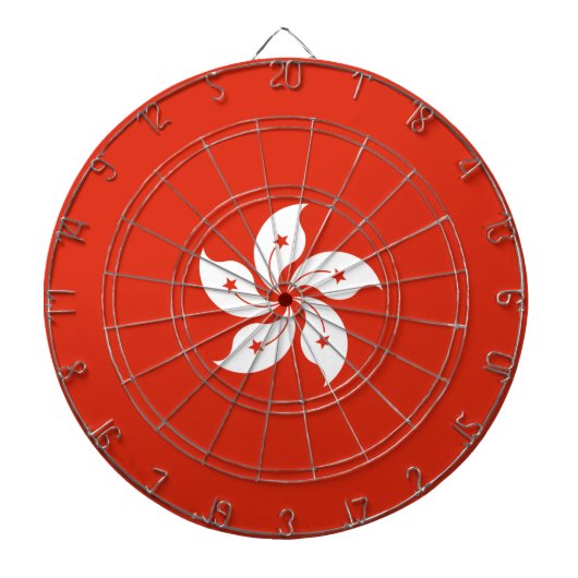 Vlag van Hong Kong Dartbord (Voorkant)