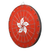 Vlag van Hong Kong Dartbord (Voorkant Rechts)