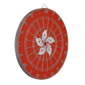 Vlag van Hong Kong Dartbord (Voorkant Links)
