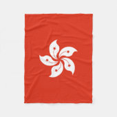 Vlag van Hong Kong Fleece Deken (Voorkant)