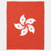 Vlag van Hong Kong Fleece Deken (Voorkant)