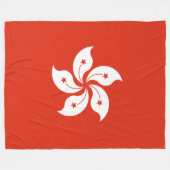 Vlag van Hong Kong Fleece Deken (Voorkant (Horizontaal))