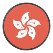 Vlag van Hong Kong Hockey Puck (Voorkant)