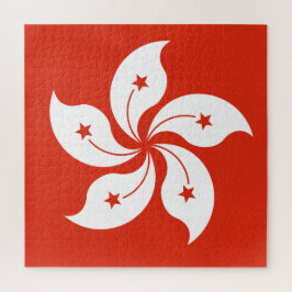 Vlag van Hong Kong Jigzaag Puzzle Legpuzzel