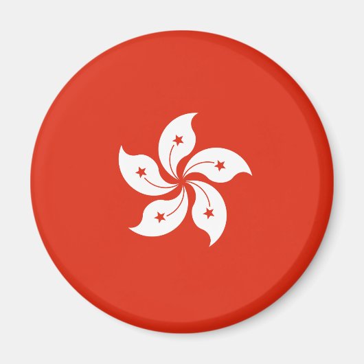 Vlag van Hong Kong Magneet (Voorkant)