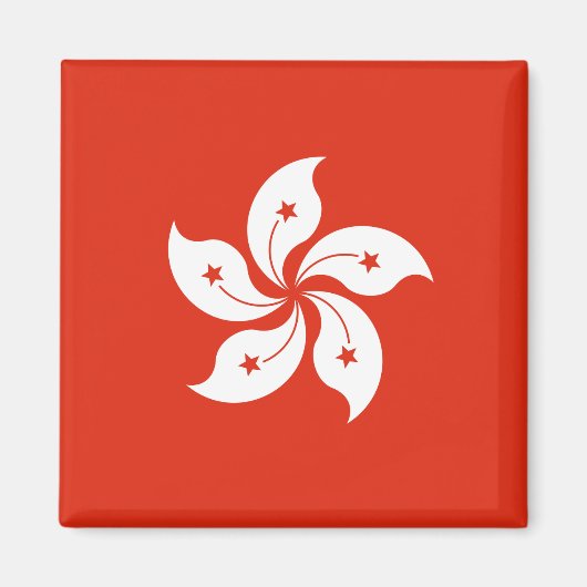 Vlag van Hong Kong Magneet (Voorkant)